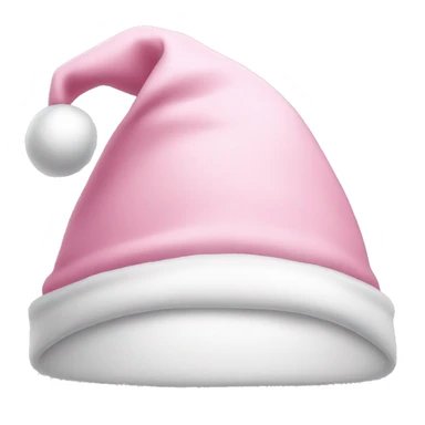 light pink santa hat sticker