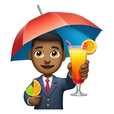 Drinking a cocktail  sticker