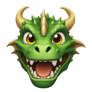 dragon face sticker