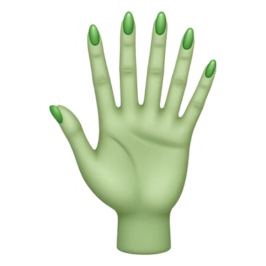 create green hand like  sticker