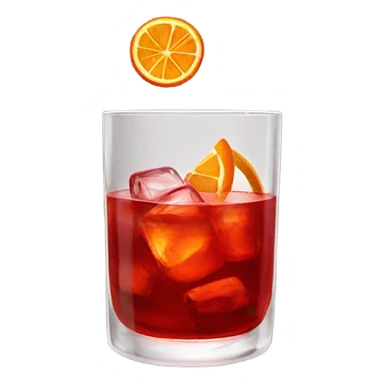 Negroni in a glass sticker