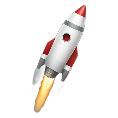 A Rocket going to pull a business up sticker