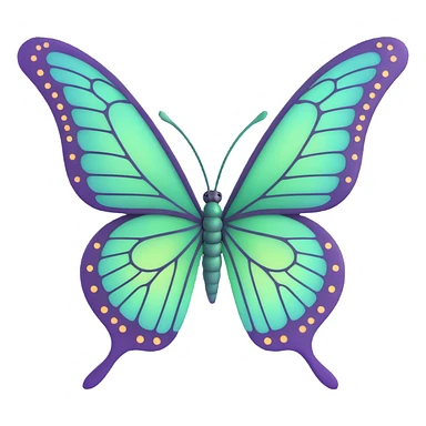 Enhance the butterfly's wings with more intricate, elegant details—add fine vein patterns, subtle layered textures, and delicate ornamental accents. Keep the vibrant #c0ff53 green, glowing highlights, magical particles, dreamy aura, and transparent background. 3D cartoon, digital fantasy art style. sticker