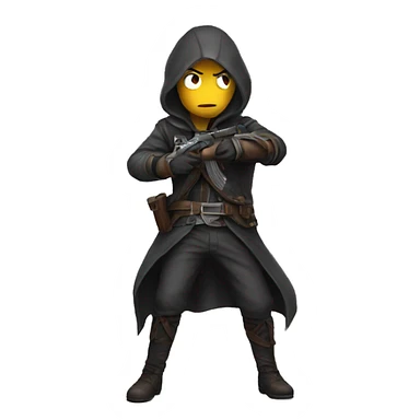 assassin scared full sticker