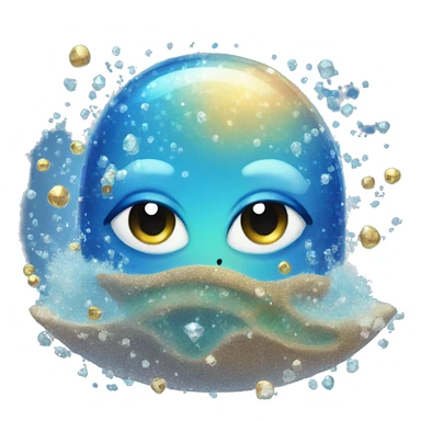 Sparkly ocean sticker
