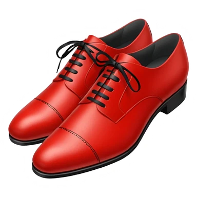 Red suit shoes sticker