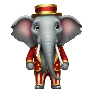 elephant circus ringmaster sticker
