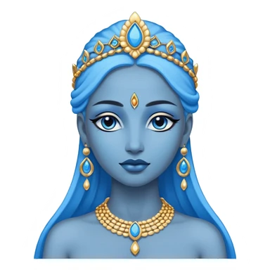 Blue goddess. sticker