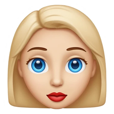 Este emoji con los ojos azules 😍 sticker