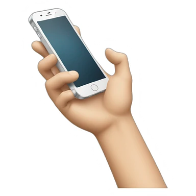 hand throw phone sticker