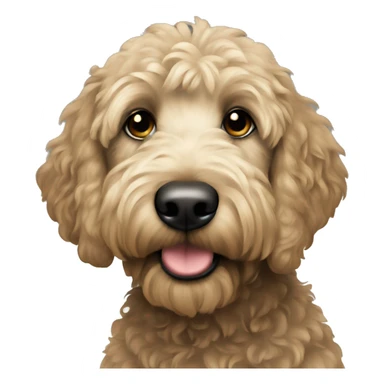 black golden doodle  sticker