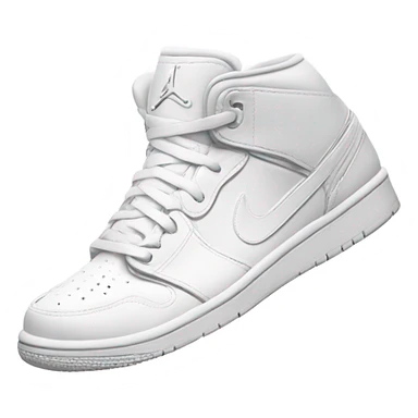 NIKE ALL WHITEJORDAN SHOE sticker