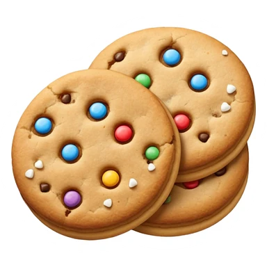a pair of cookies without Chocolate sticker