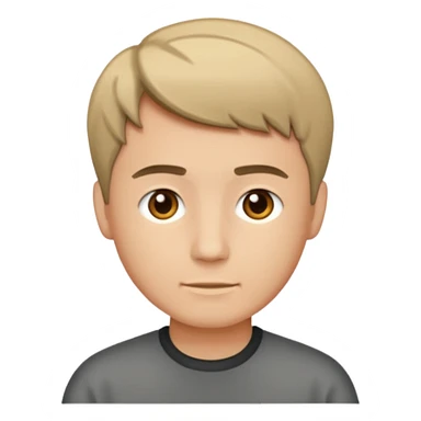 man with short hair medium tone sticker