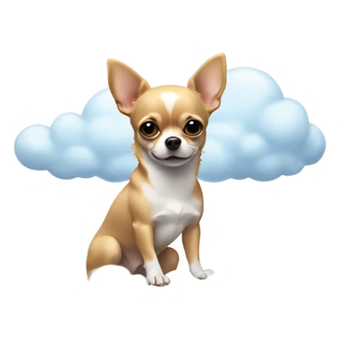 Chihuahua on a cloud  sticker