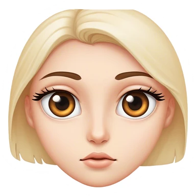 eyes looking to the left sticker