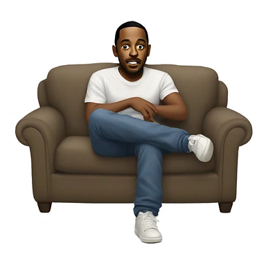 Kendrick Lamar on a couch sticker