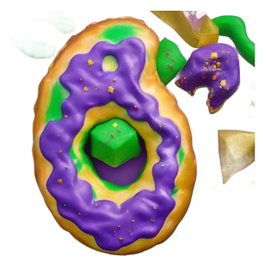 king cake sticker