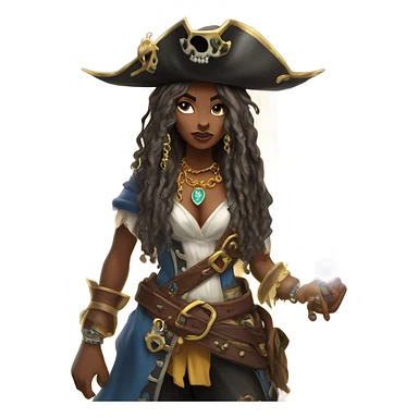 Pirate sorceress sticker