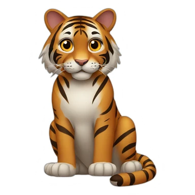 Chat tigré marron sticker