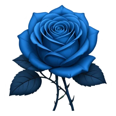 black-blue rose sticker