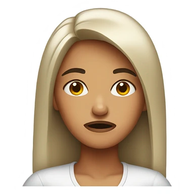 Annoyed woman sticker