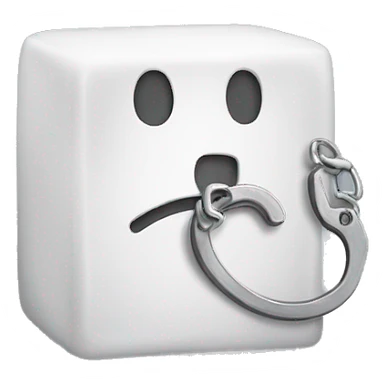 sugar cube with handcuff sticker