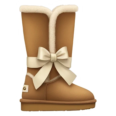 Ugg with a bow sticker
