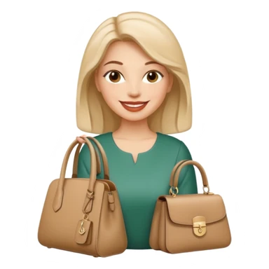 italian fashion with bag sticker