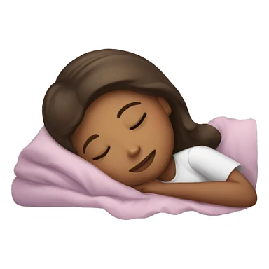 Cute girl sleeping  sticker
