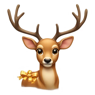 Deer with a bow sticker