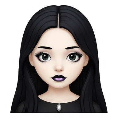 gothic girl  sticker