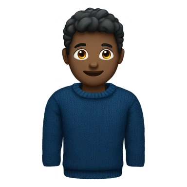 dark blue sweater sticker