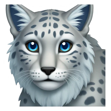 A blue lynx full body sticker