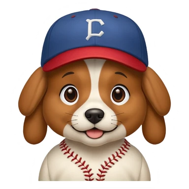 baseball hat dog sticker