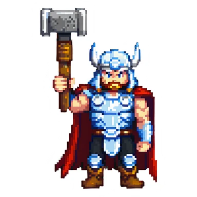 Thor with hammer sticker