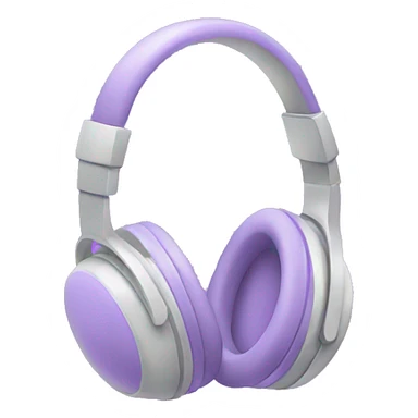 Pale purple headphones sticker
