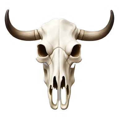Western cow skull sticker