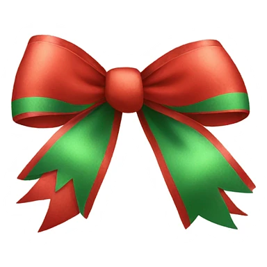 Christmas bow sticker