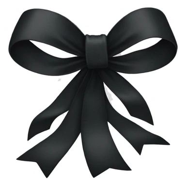 Black bow sticker