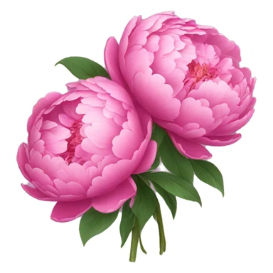 pink bouquet of peonies  sticker