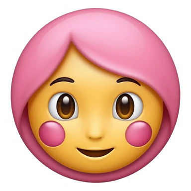 Emoji rosa sticker