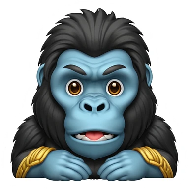 long haired gorilla sticker