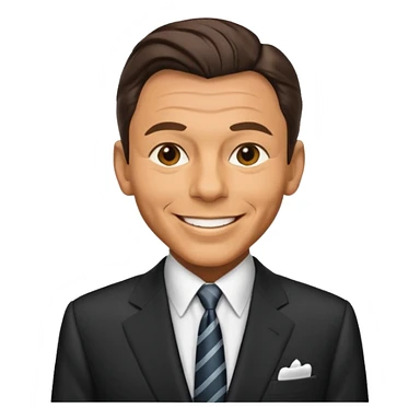 Frank sinatra emoji showing good data sticker