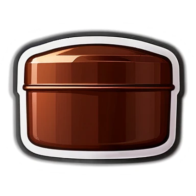 all brown cosmetic container sticker