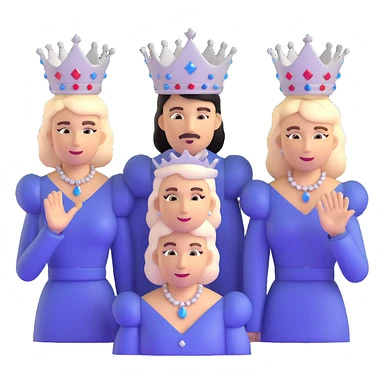 Queen band members in Bohemian Rhapsody diamond formation faces in darkness sticker