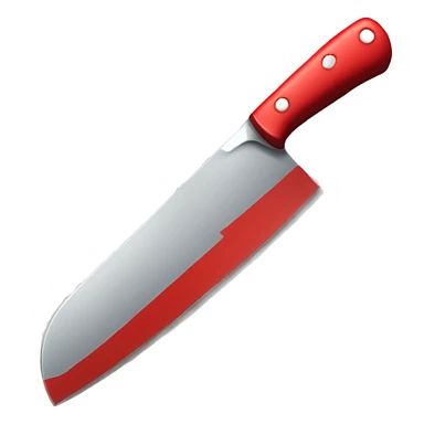 kitchen knife red paint sticker
