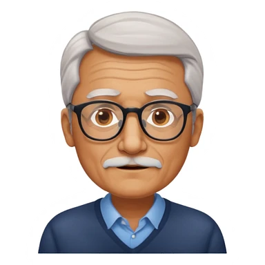 old man corporate, ux designer around 50 years sticker