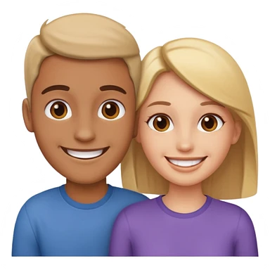 two full-length people  getting to know each other sticker