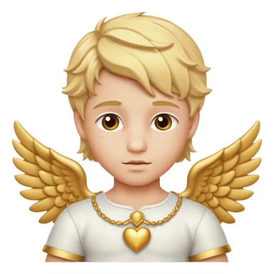Cupid, God of Love from Gods and Goddesses with golden blonde hair, white and gold outfit sticker